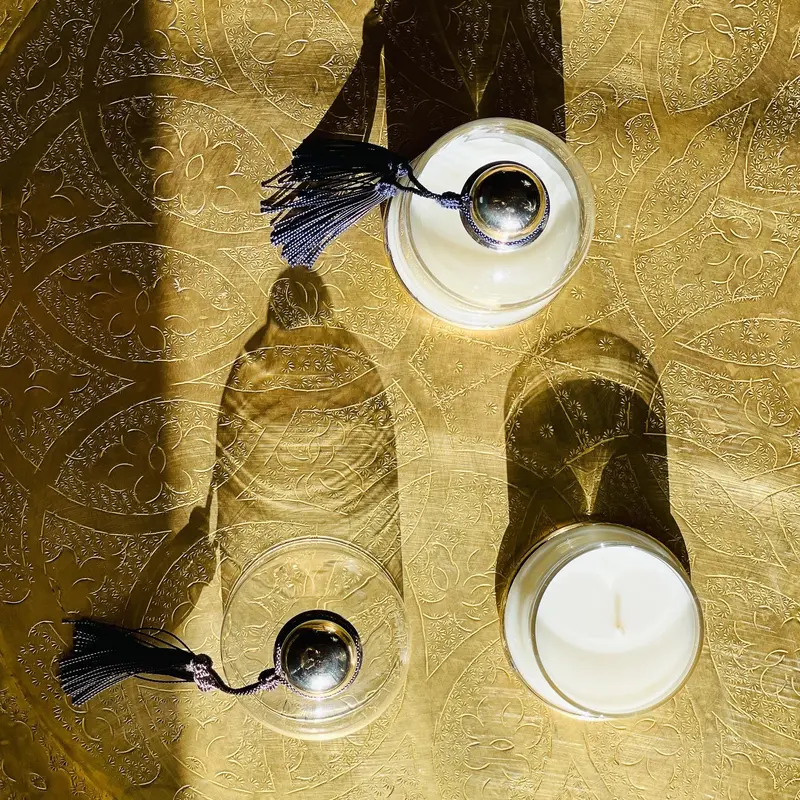 Scented Candle Cloche Mint and Tea