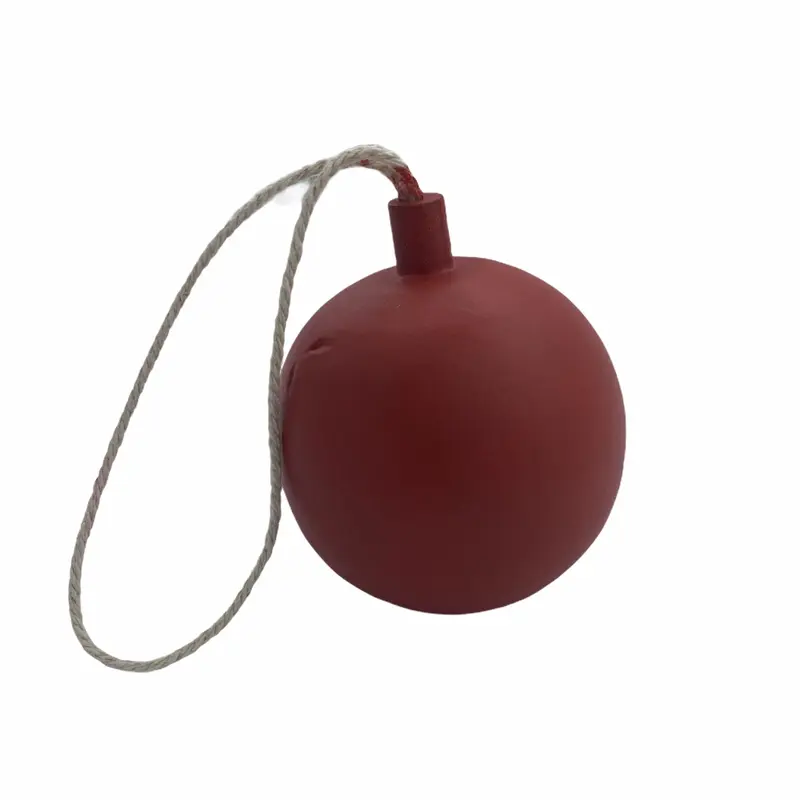 Wooden Bauble Hanging Decoration Red