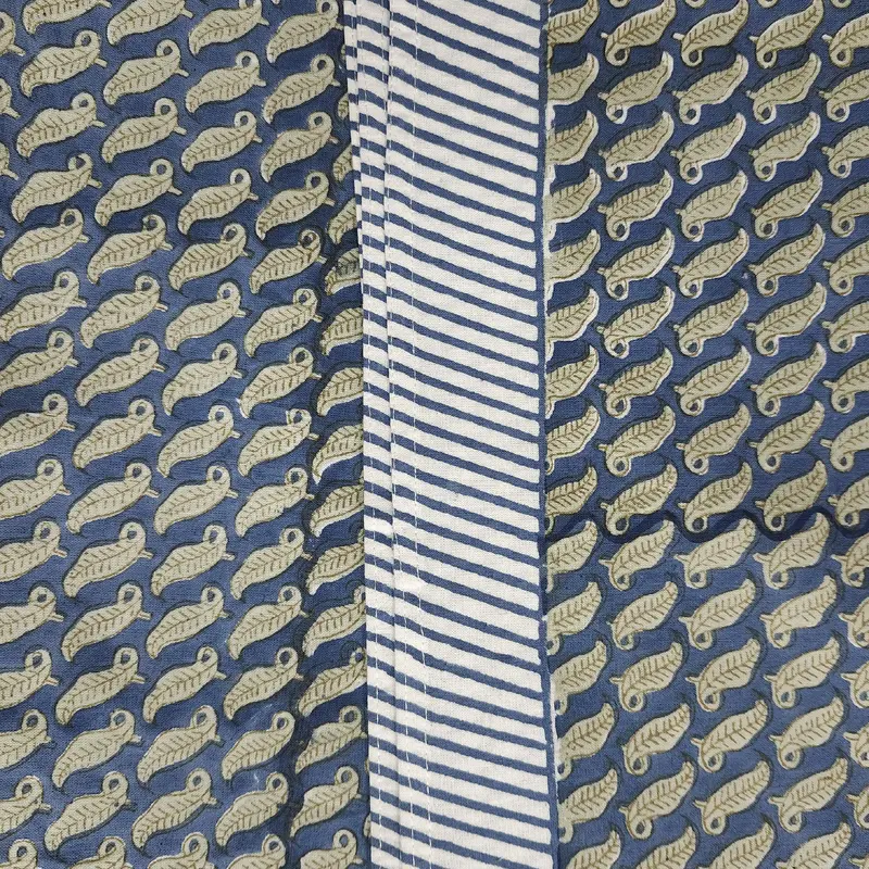 Block Print Tablecloth Leaf