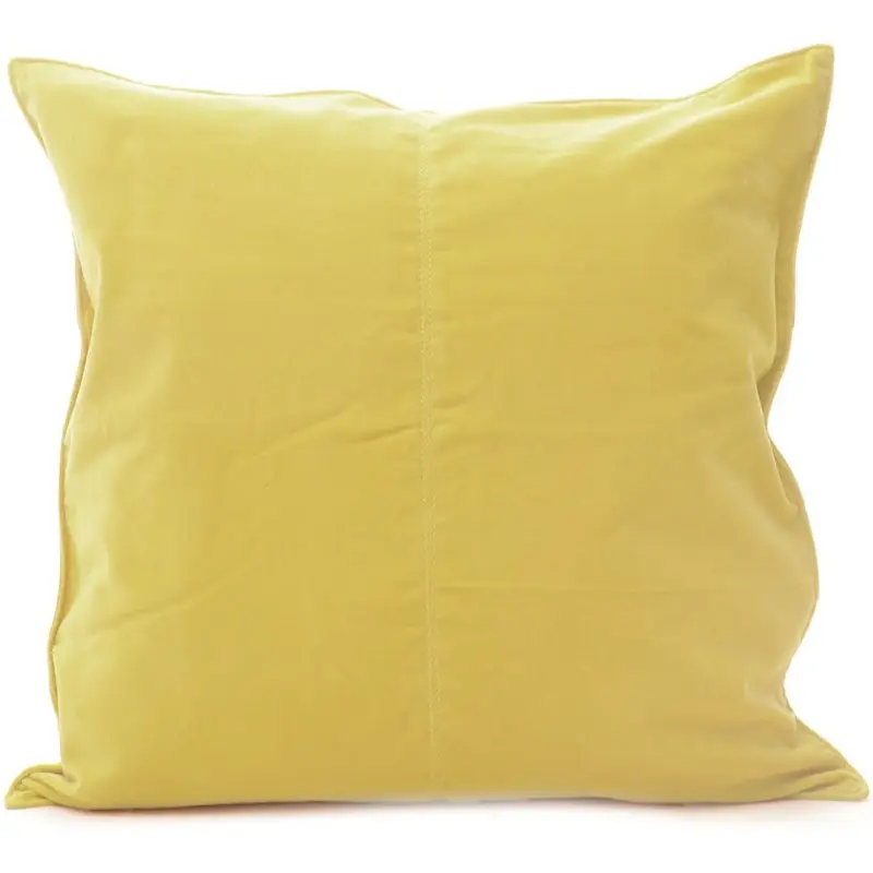 Velvet Base Cushion Lemon
