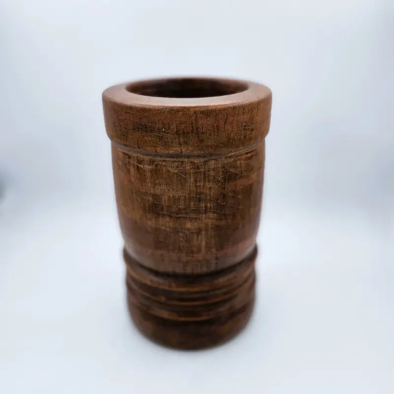 Vintage Teak Pot