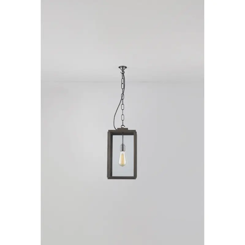 Small Square Pendant, Closed Top