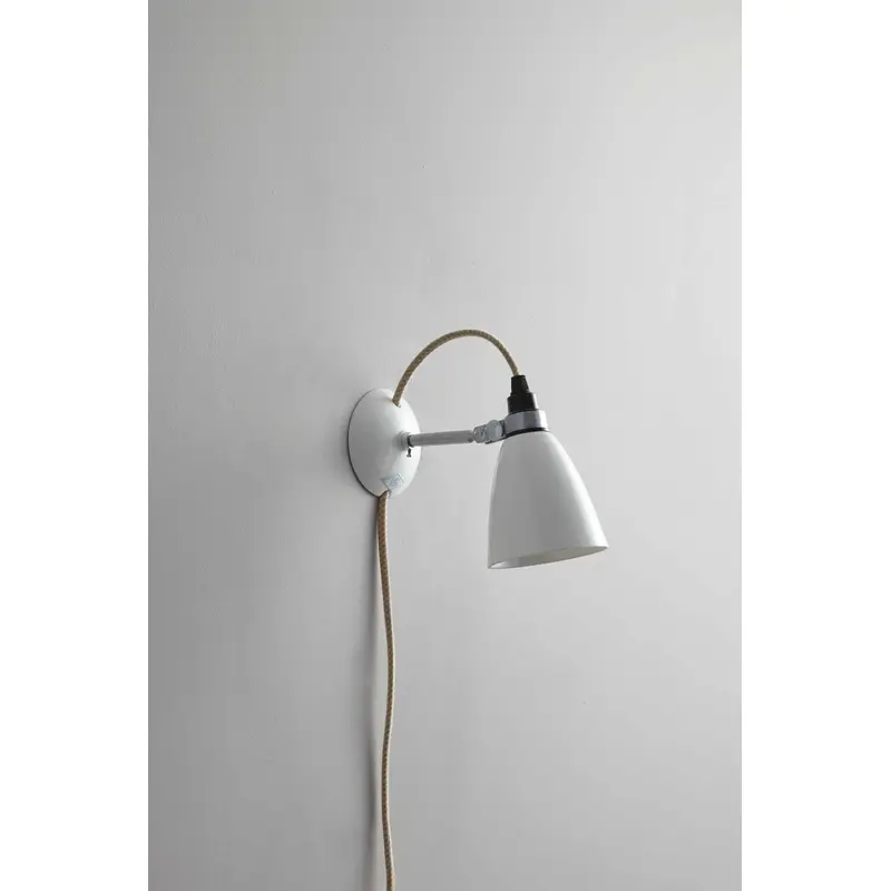 Hector Small Dome Wall Light Plug, switch & cable