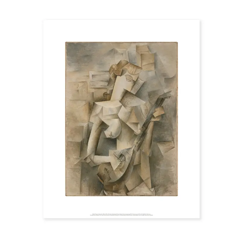 Picasso: Girl With A Mandolin Print