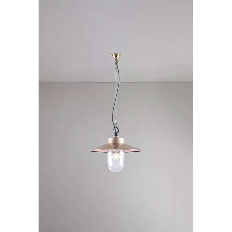 Well Glass Pendant With Visor 7680