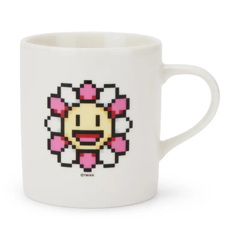 Takashi Murakami Ceramic Flower Mug - White