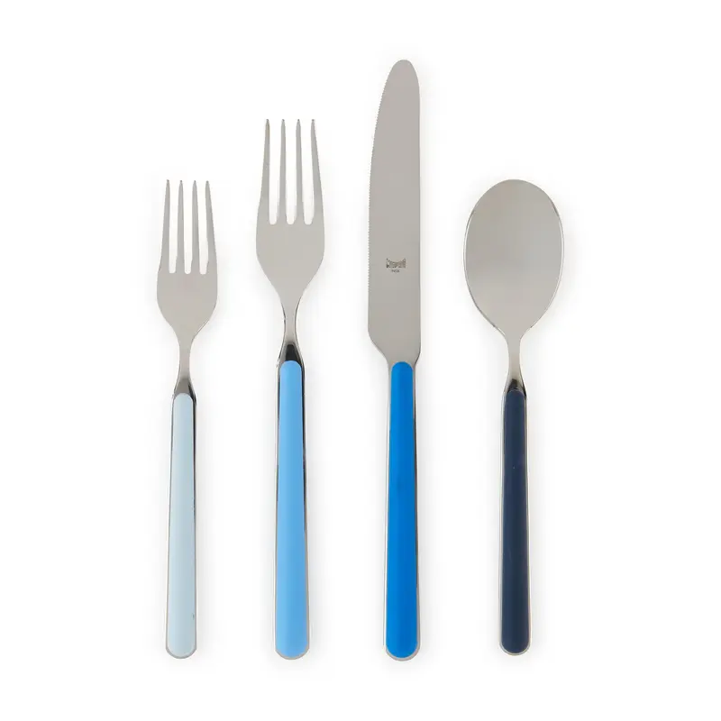 Fantasia Italian Flatware - Set of 4 - Cool Multi