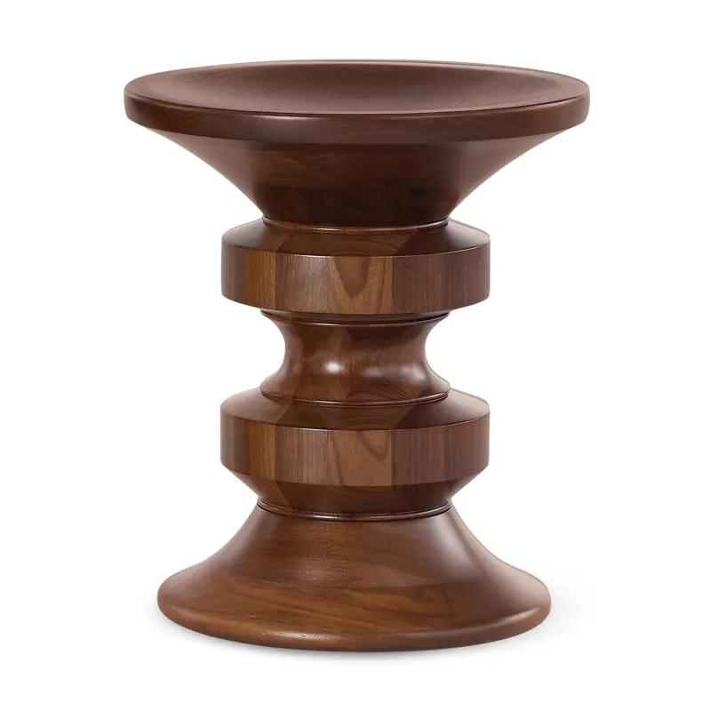 Eames D Stool from Herman Miller - Walnut