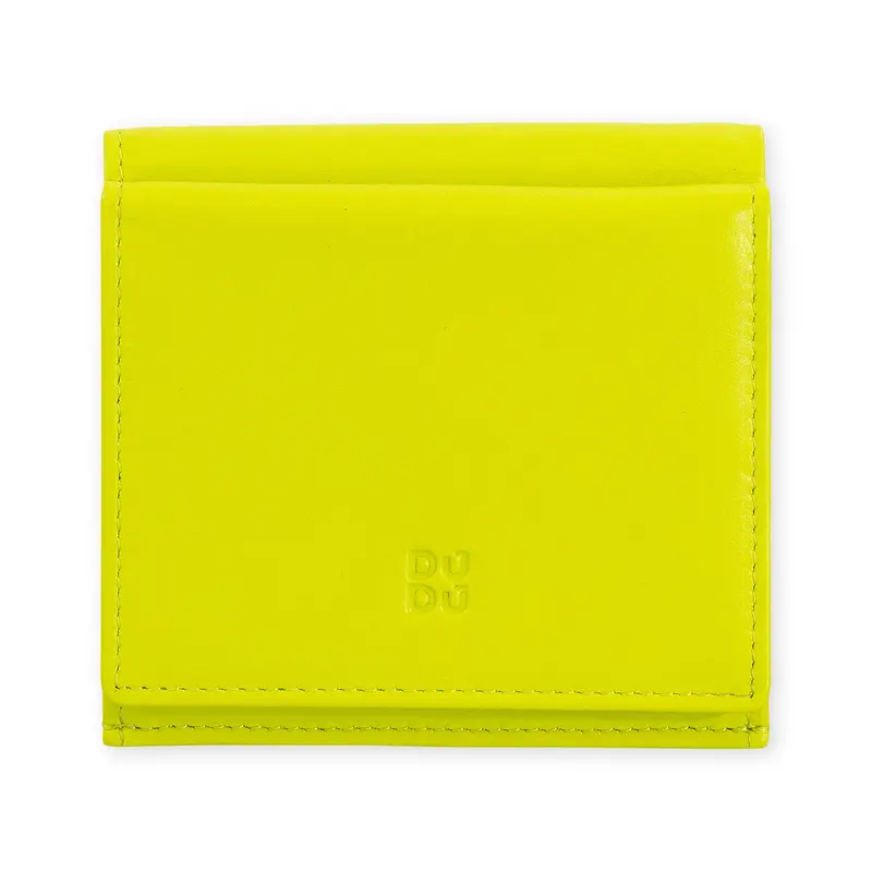 Flavio Leather Snap Wallet - Lime