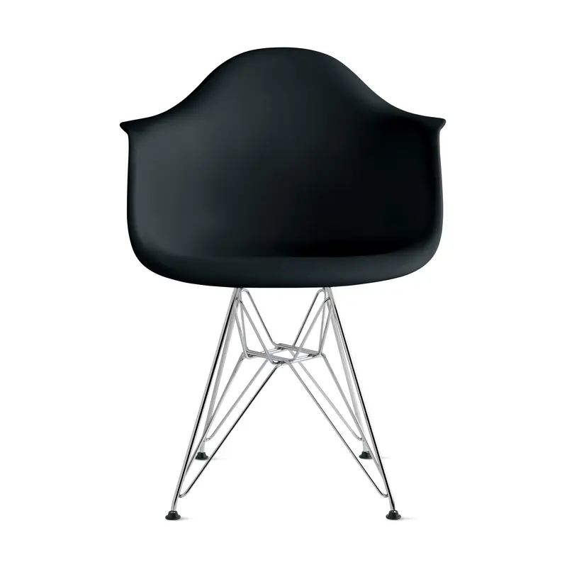 Eames Molded Recycled Plastic Armchair from Herman Miller - Black