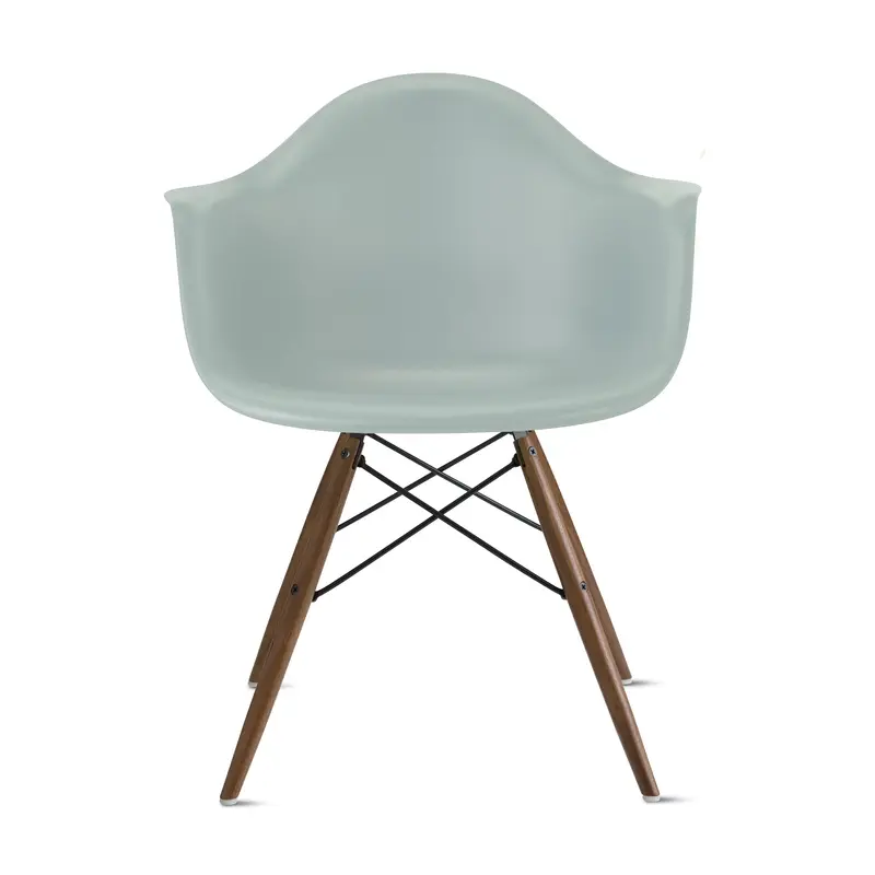 Eames Molded Recycled Plastic Armchair from Herman Miller - Gray Green