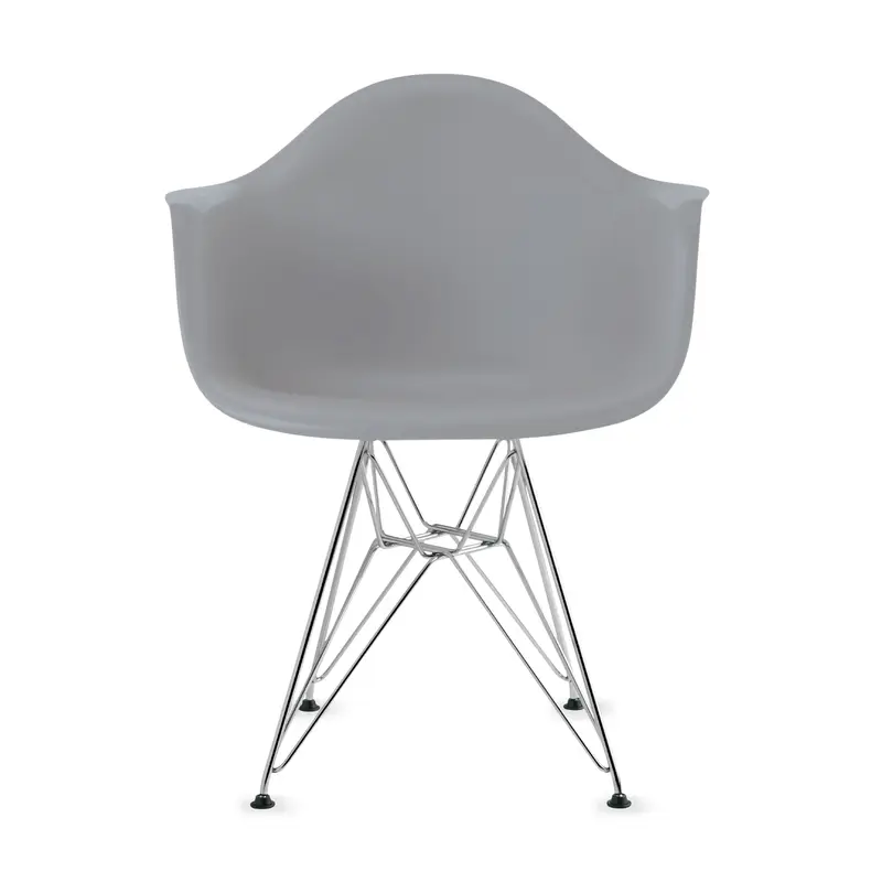 Eames Molded Recycled Plastic Armchair from Herman Miller - Light Gray