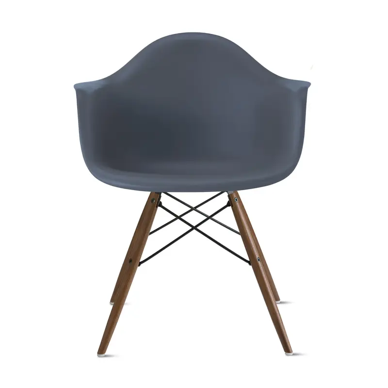 Eames Molded Recycled Plastic Armchair from Herman Miller - Medium Gray