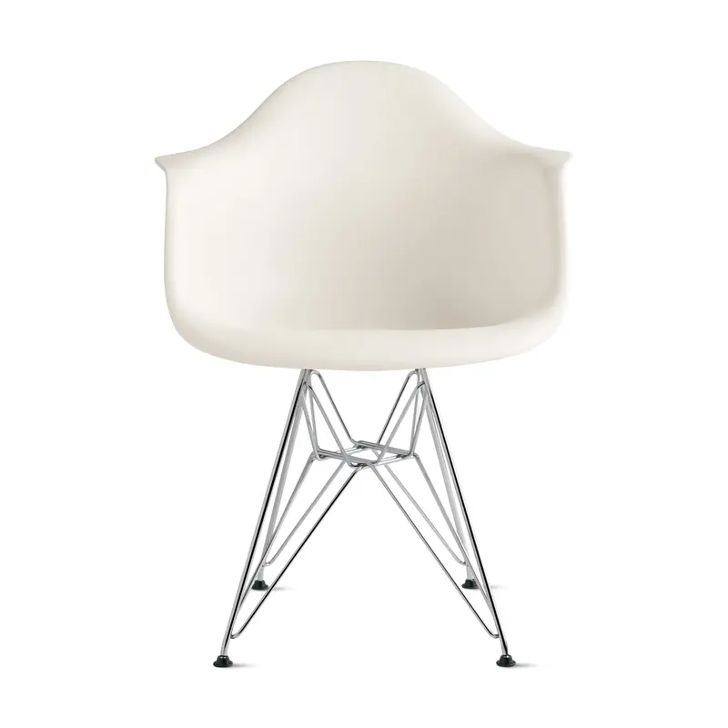 Eames Molded Recycled Plastic Armchair from Herman Miller - White