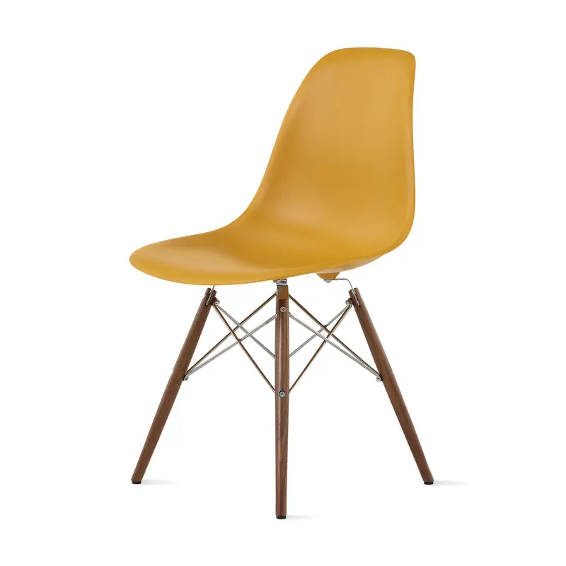 Eames Molded Recycled Plastic Side Chair - Deep Yellow
