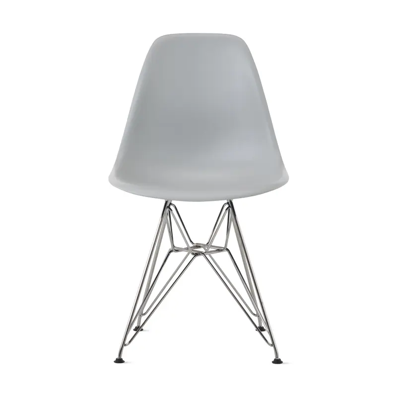 Eames Molded Recycled Plastic Side Chair - Light Gray