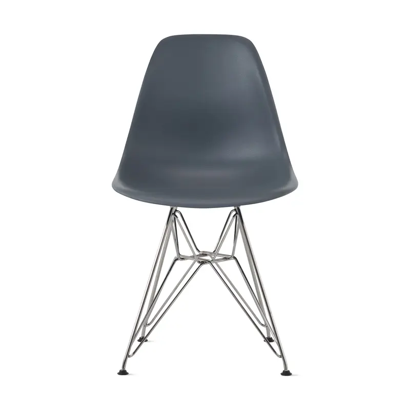 Eames Molded Recycled Plastic Side Chair - Medium Gray