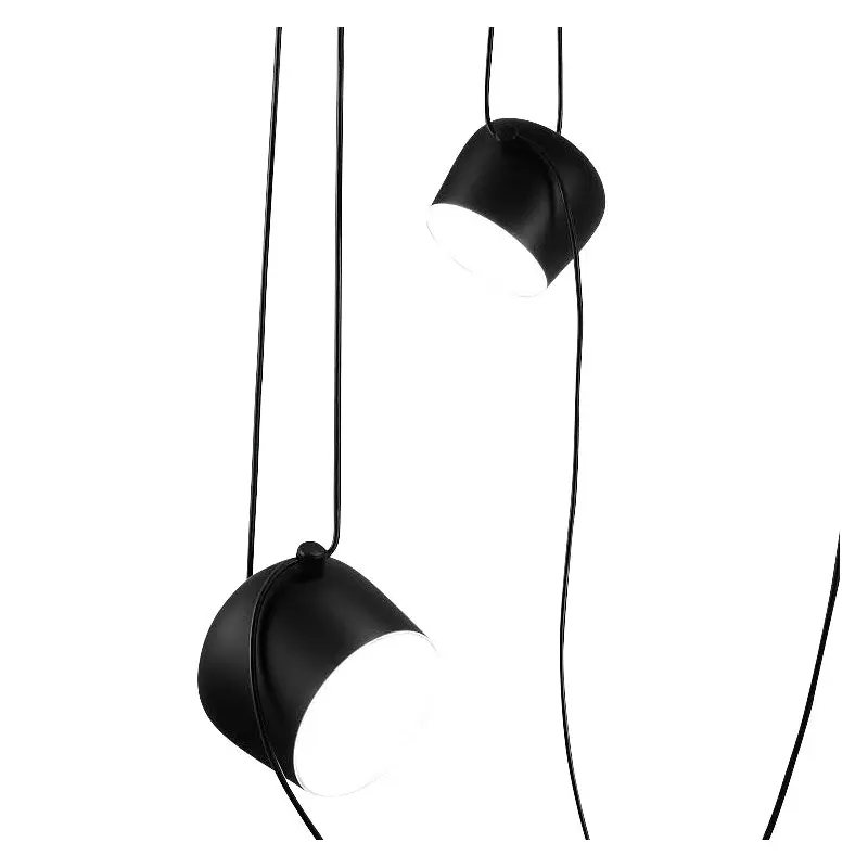 Flos AIM Pendant Light, Set of 3 - Black