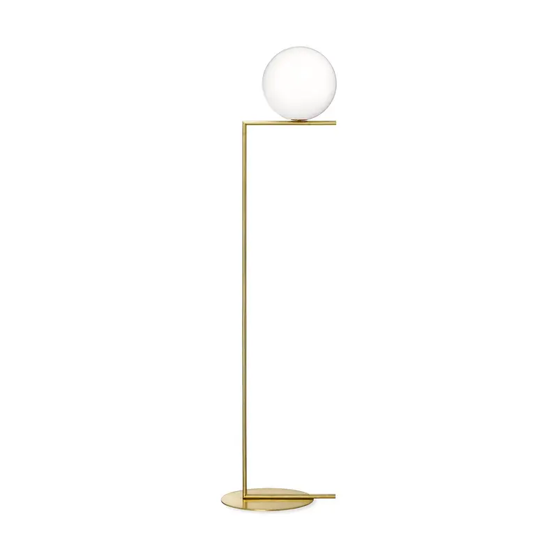 Flos IC F1 Floor Lamp, Brass - Small
