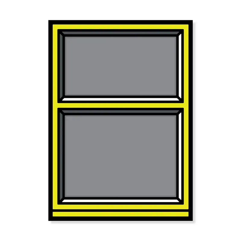 Richard Woods Window 02 Framed Print