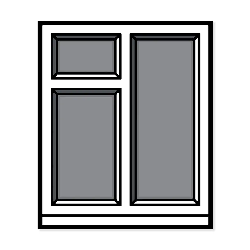 Richard Woods Window 04 Framed Print