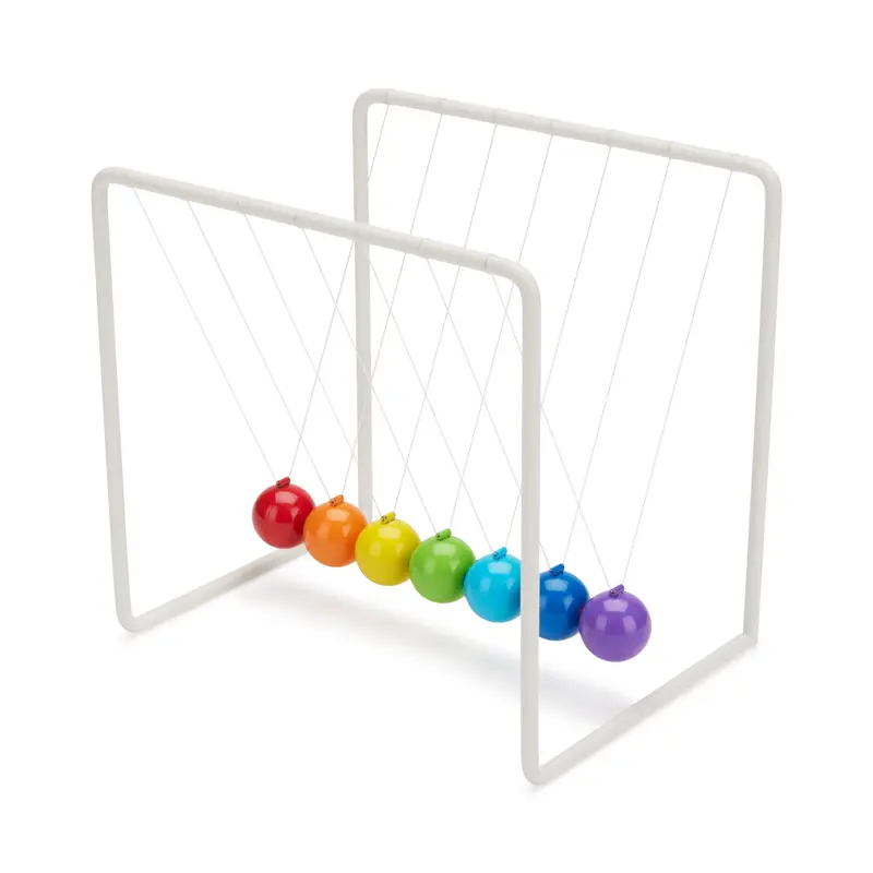 Colorful Newtons Cradle Desktop Toy
