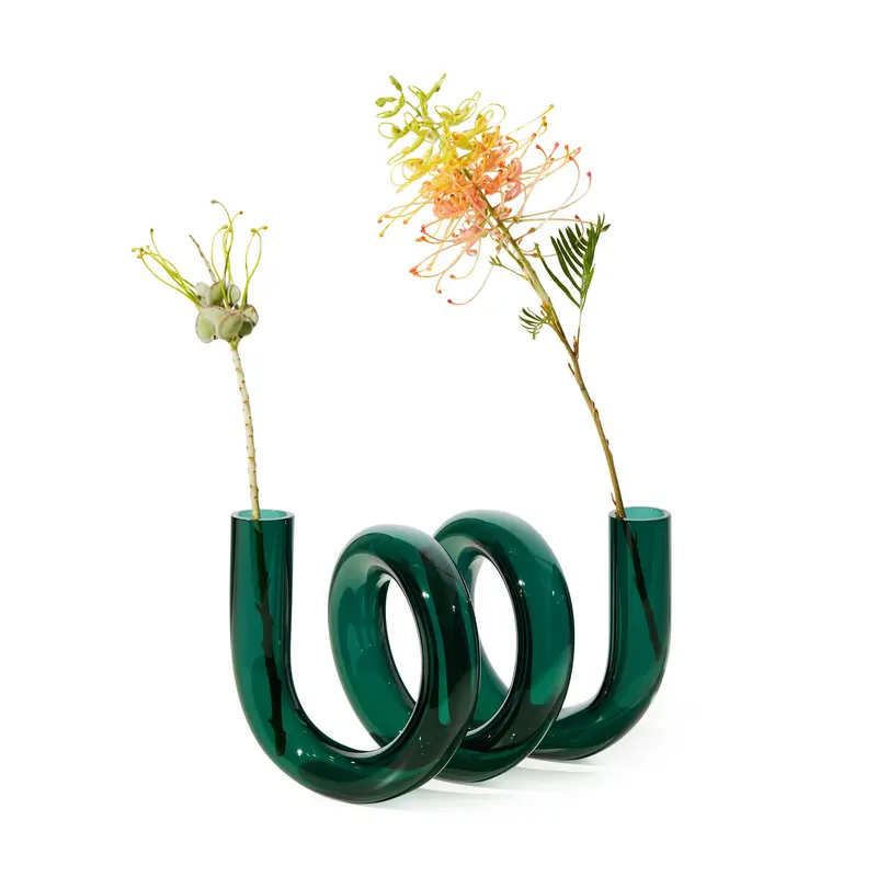 Curly Glass Vase
