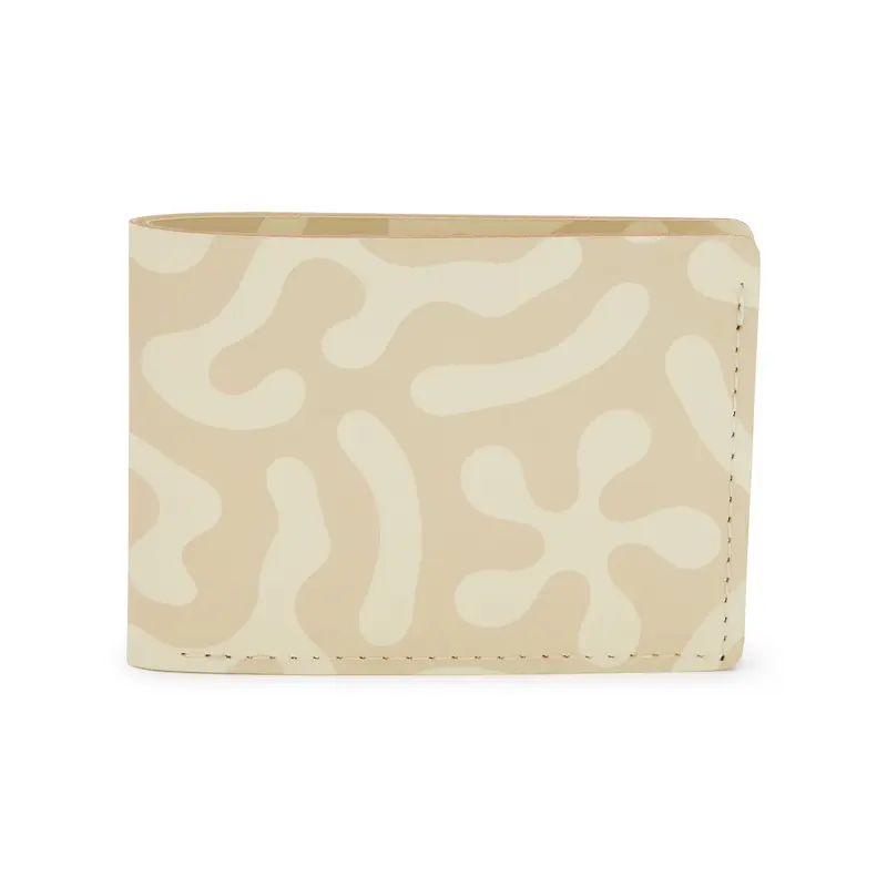 Dusen Dusen Recycled Leather Billfold Wallet - Sand