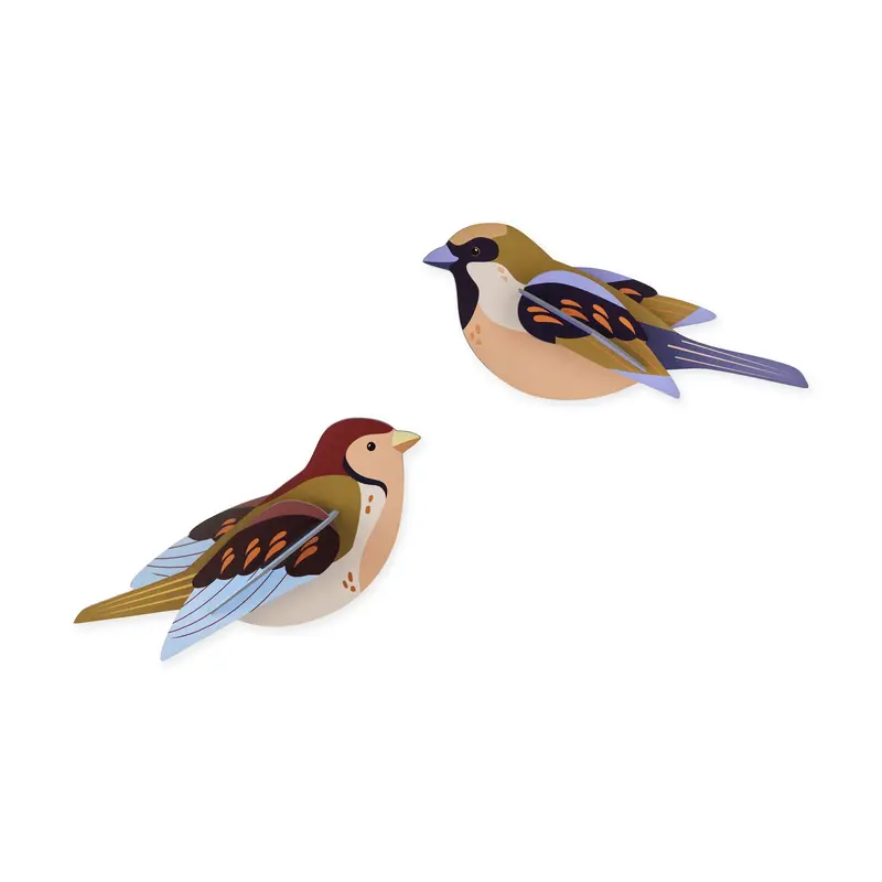 DIY Garden Bird Wall Art Kits - Sparrows