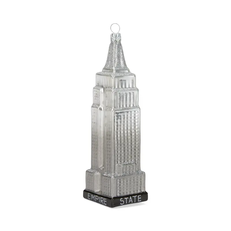 NYC Glass Holiday Ornament - Empire State Building