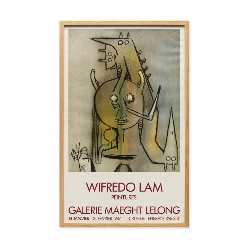 Wifredo Lam Peintures Framed Poster