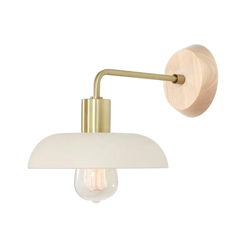 Terra Sconce with Wood Canopy