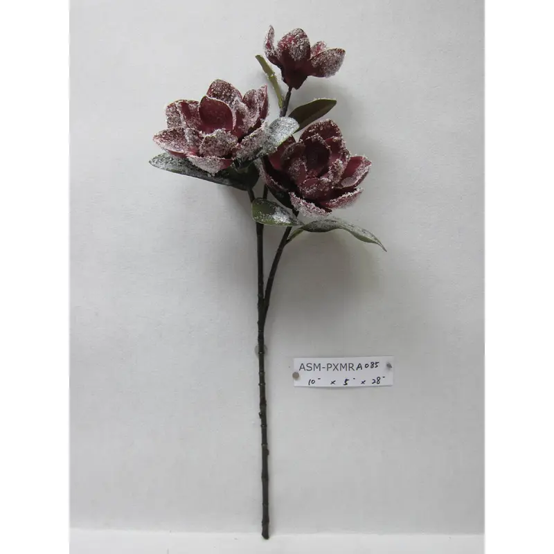 28"H Burgundy Floral Pick