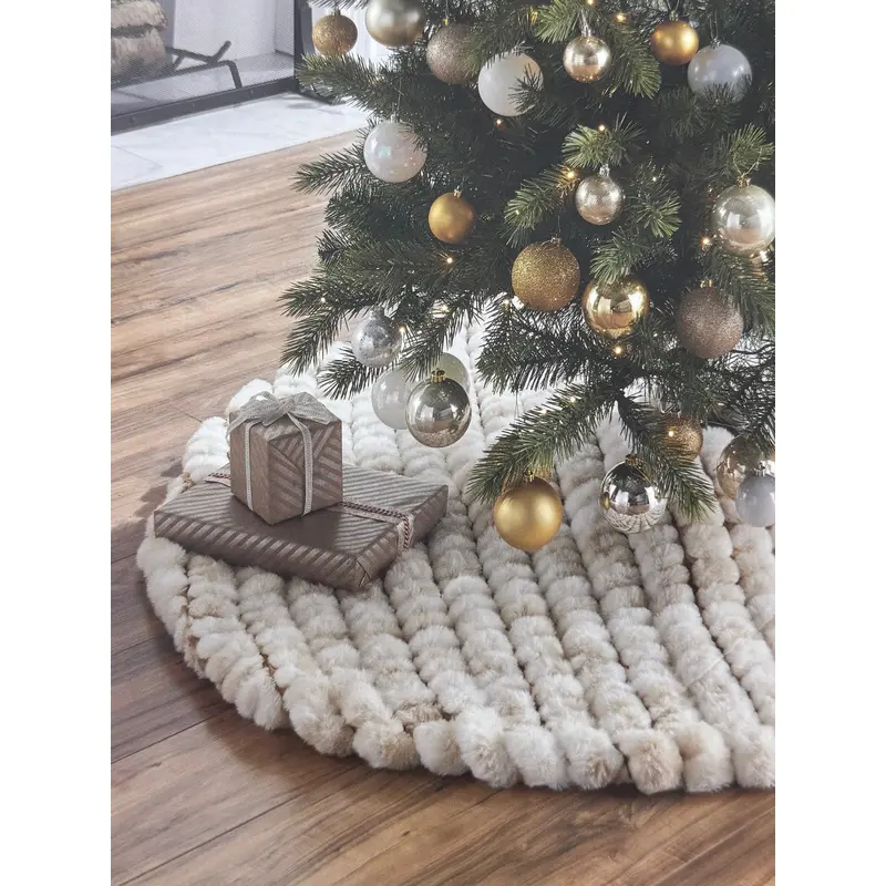 56 Luxurious Faux Fur Tree Skirt by Jason Wu (Imported from USA)