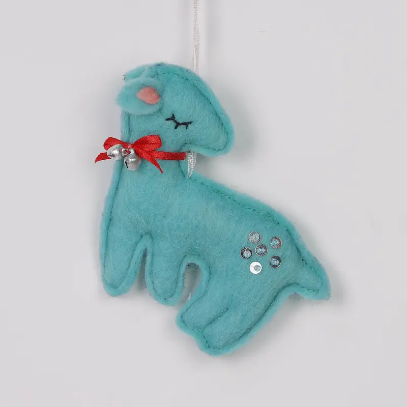 Blue lamb ornament