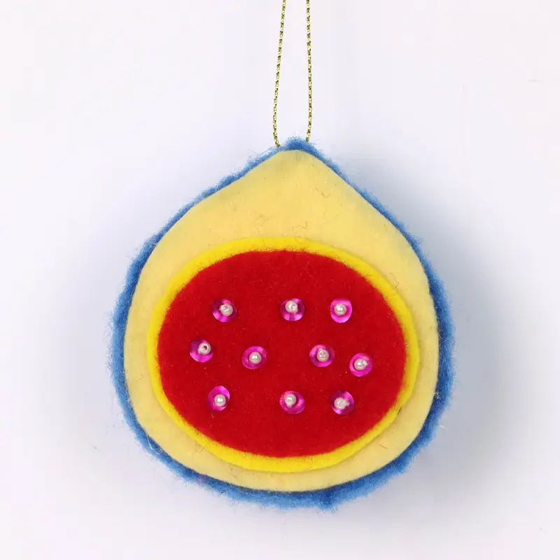 Fabric fruit ornament