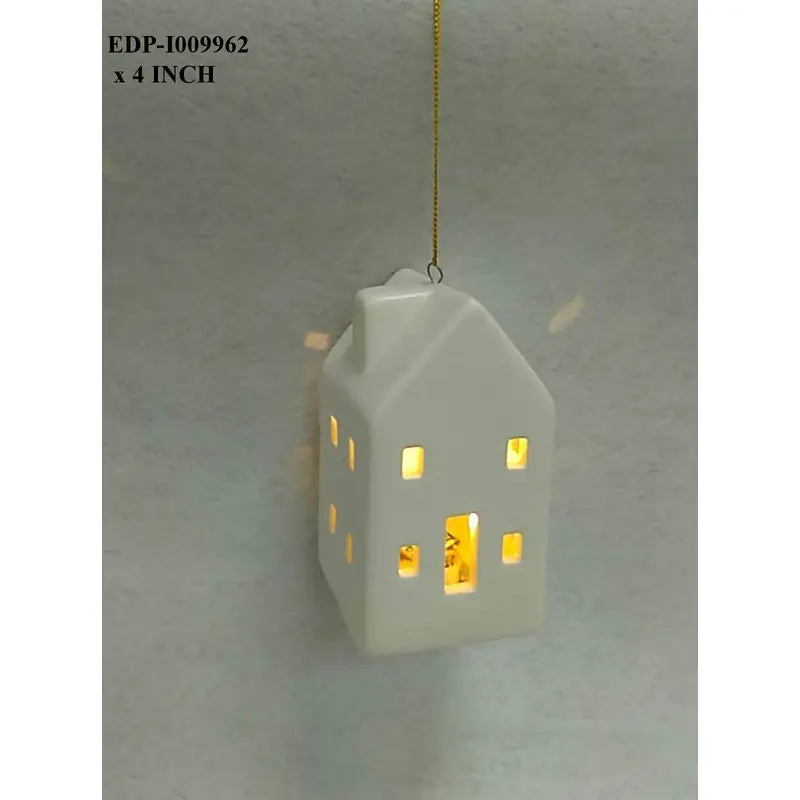 4.25"H. Ceramic White House orn