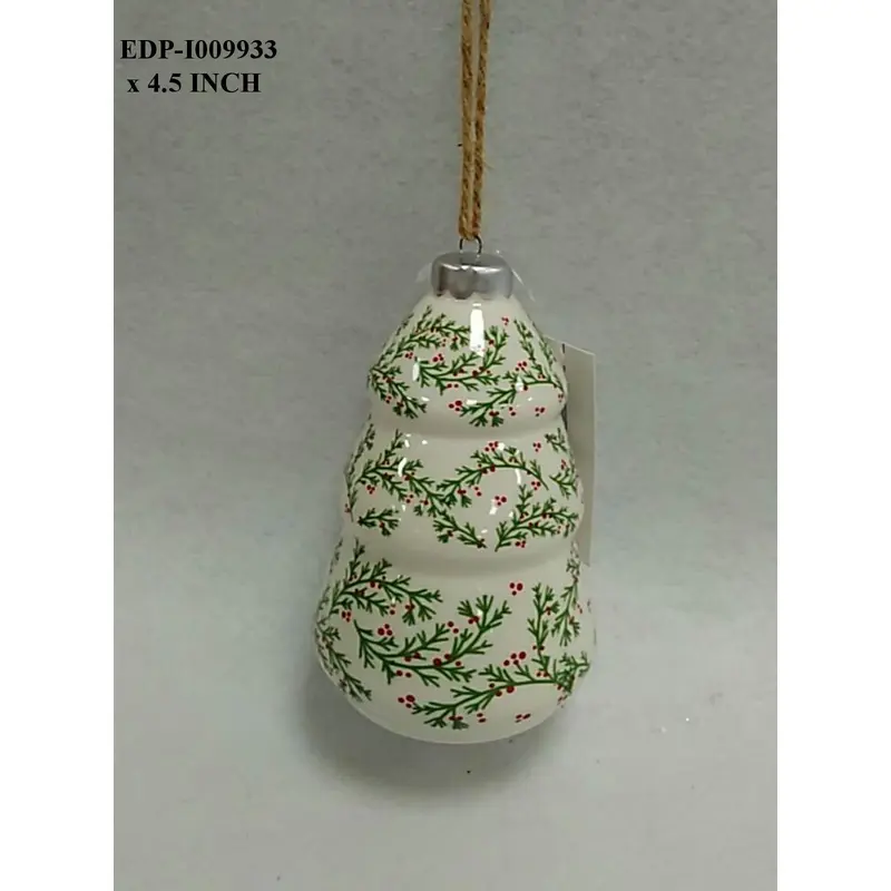 4.5" Ceramic Printed Orn.