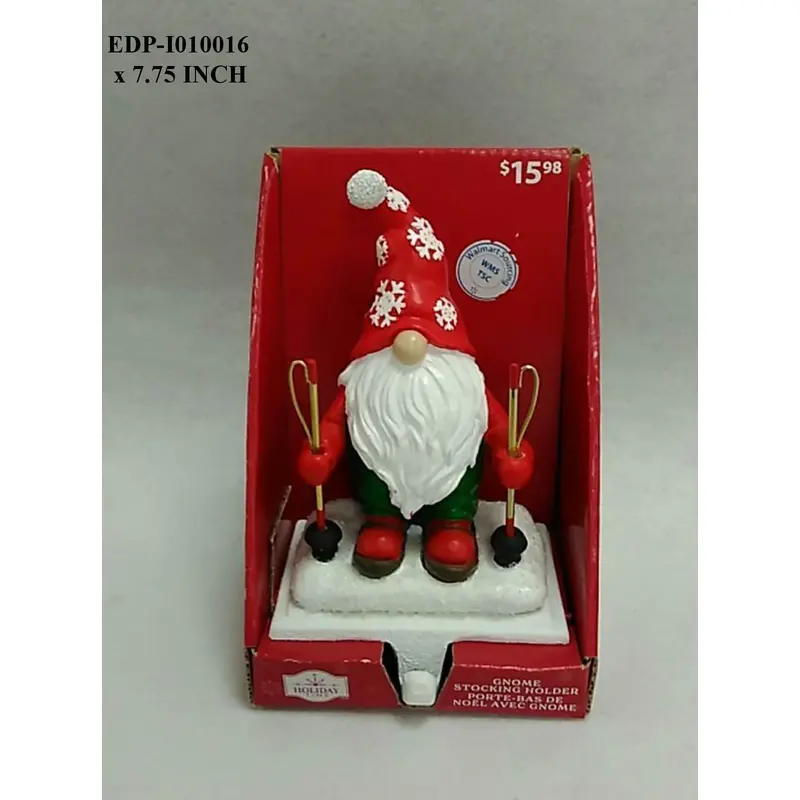 7.75"H. Gnome stocking Holder