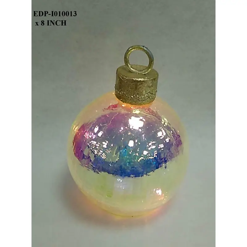 8.0" Iridescent Ball Orn