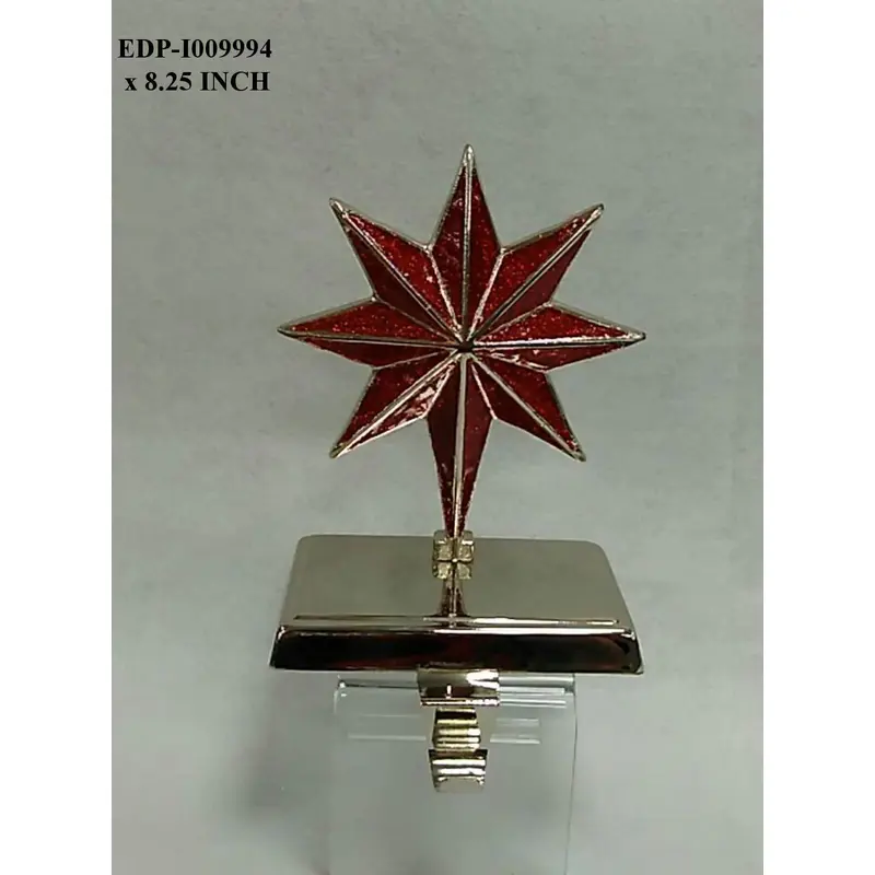 8.25"H. Eight Pointer Star Stocking Holder