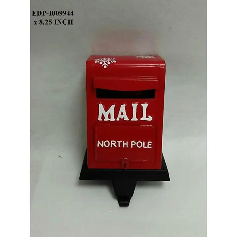 8.25"H. Santa Mailbox Stocking Holder