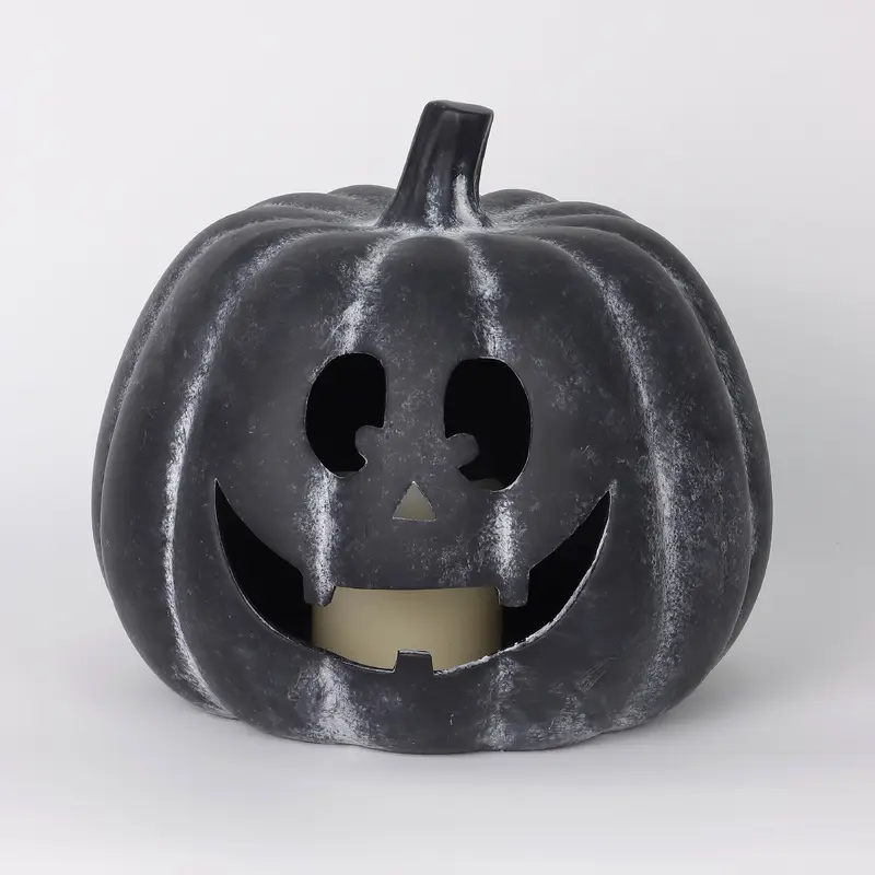 8.75"H. Halloween Jack-O-Lantern Pumpkins