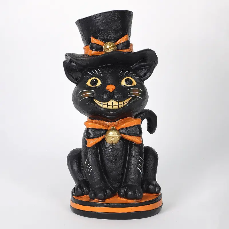 9.75" Halloween Table Top Cat
