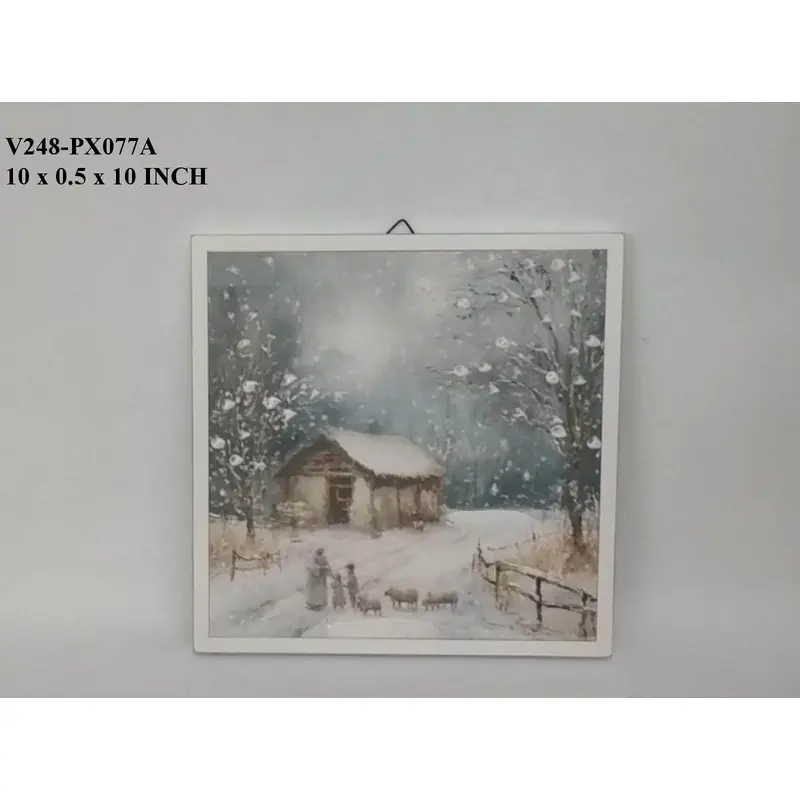 10.0"Christmas Scene Wall Decor