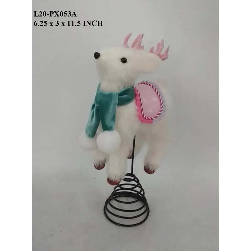 11.5" Fabric Deer Treetopper