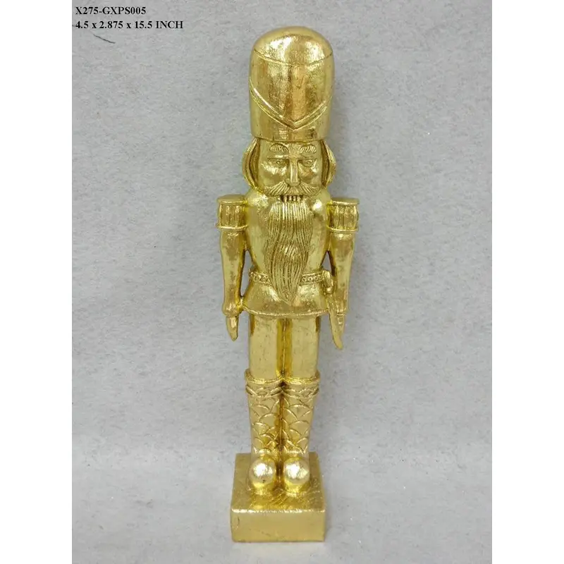 15.5" Gold Nutcracker