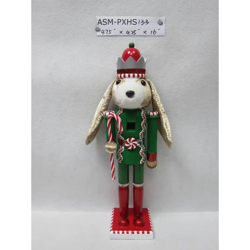 16" Wooden Rabbit Nutcracker