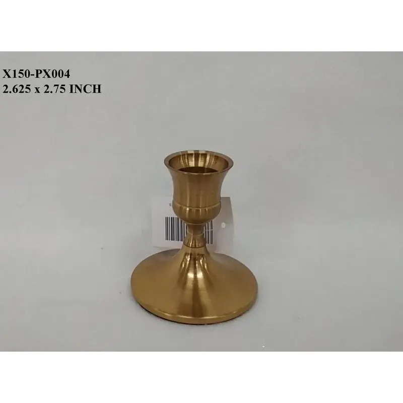 2.75" Gold Candle Holder