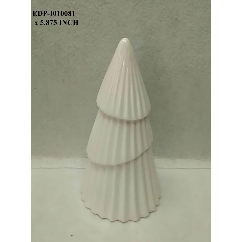 5.8" Ceramic White Table Top Tree